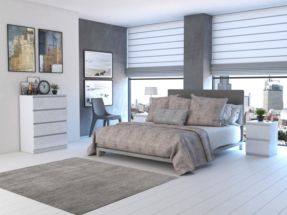 KOMODA MALWA M4 70 - BIEL POŁYSK