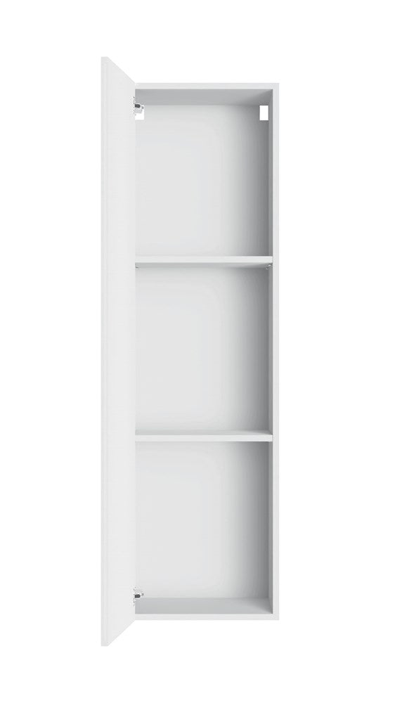 SZAFKA SŁUPEK VIDA 8 WISZĄCA 140CM BIEL POŁYSK