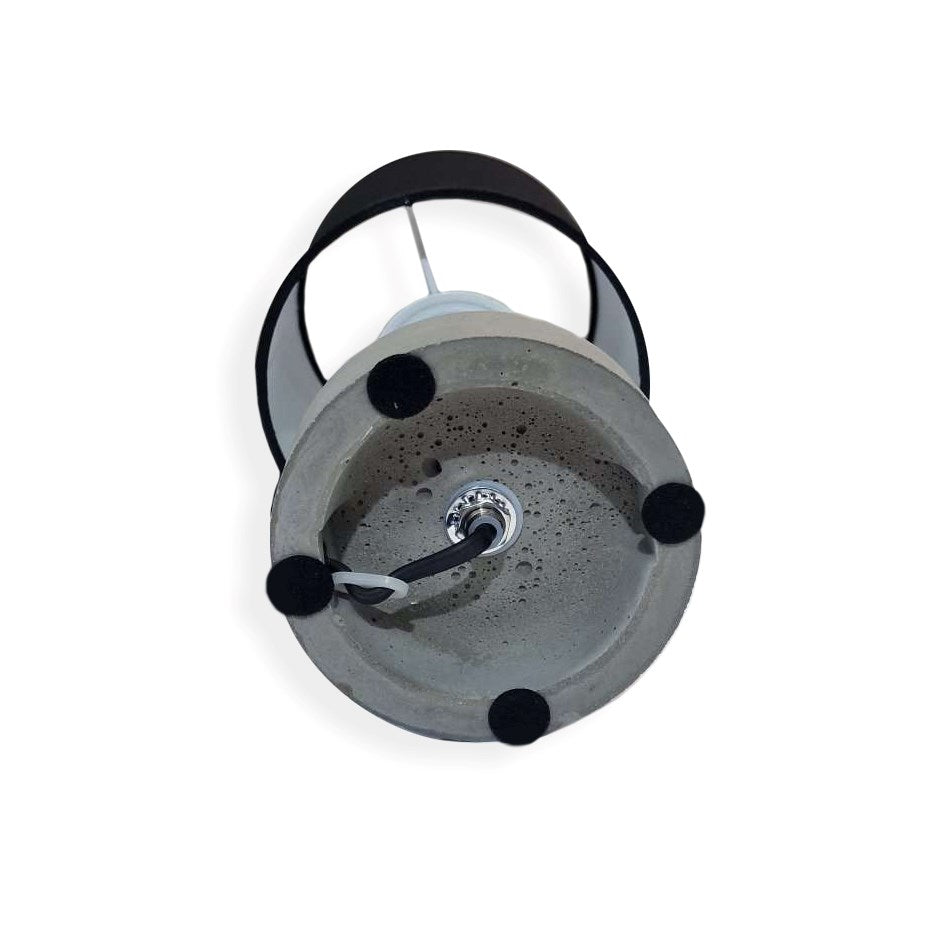 Mila Lampa Stołowa 1xE27 Max.25W 4.0 Beton Szary/Czarny