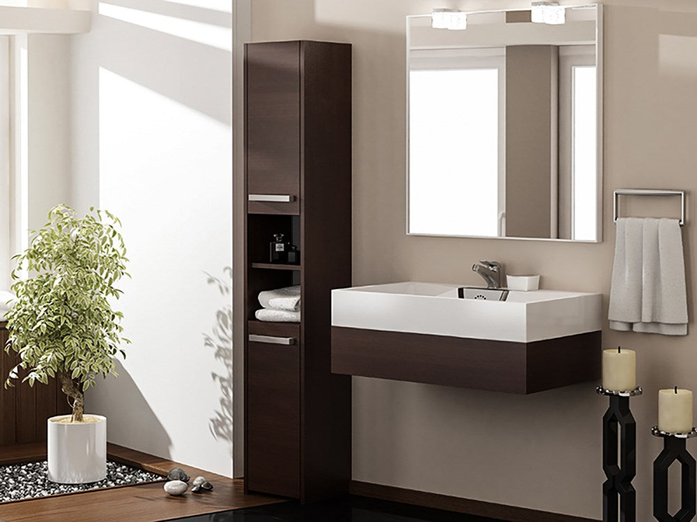 SZAFKA ŁAZIENKOWA S30 - WENGE