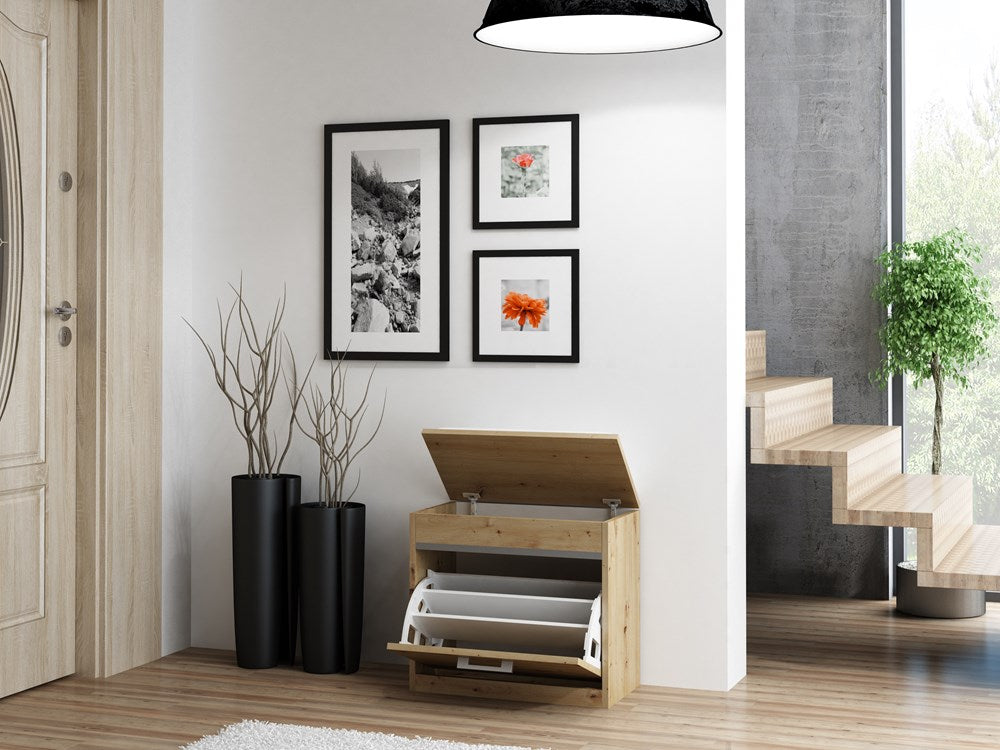 SZAFKA BUTY SIEDZISKO SCHOWEK MILANO DĄB ARTISAN