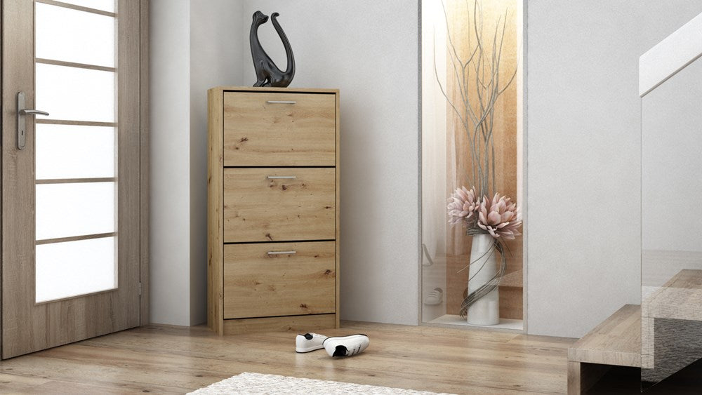 SZAFKA NA OBUWIE PAULA - DĄB ARTISAN