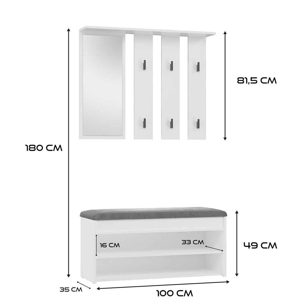 GARDEROBA PARMA 2P BIEL