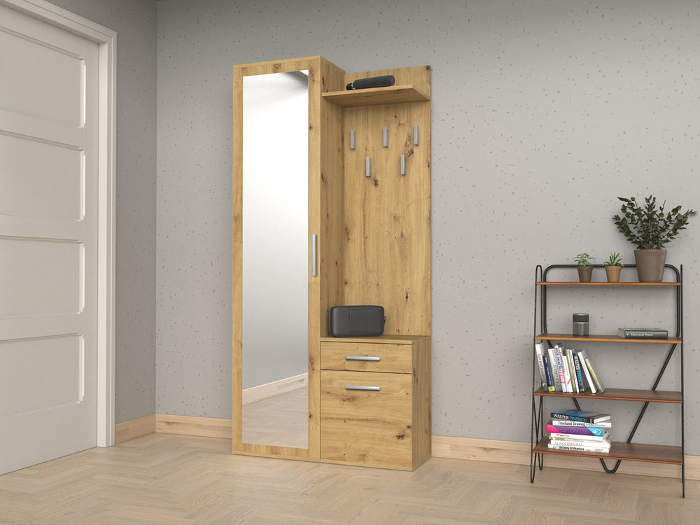 GARDEROBA DUO - DĄB ARTISAN