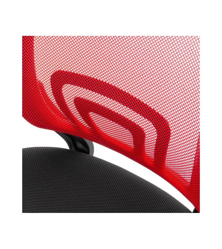 FOTEL OBROTOWY MORIS - CZERWONY