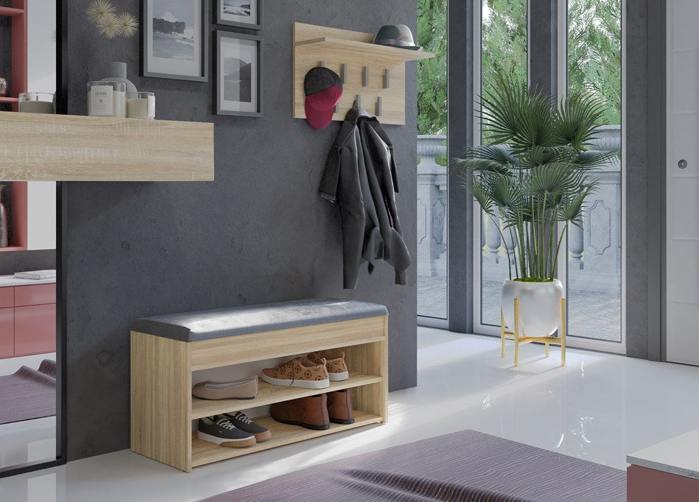 SZAFKA NA BUTY PARMA 2P SIEDZISKO SCHOWEK DĄB SONOMA