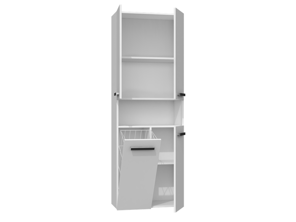 SZAFKA ŁAZIENKOWA NEL DK 1K 60CM - BIEL MAT