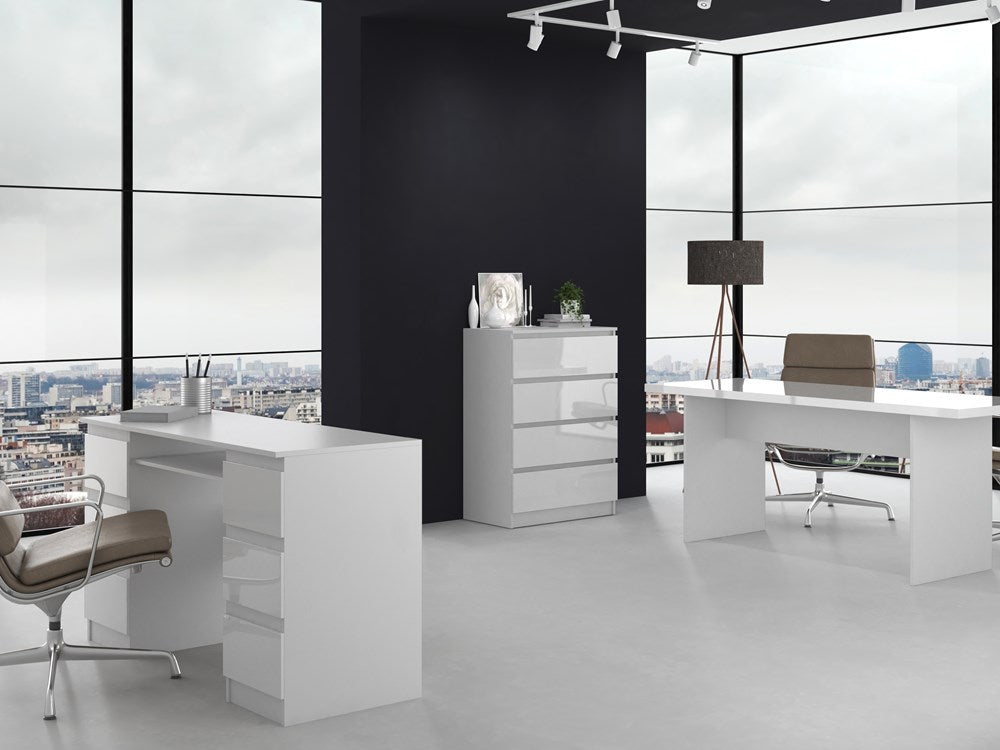 KOMODA MALWA M4 70 - BIEL POŁYSK