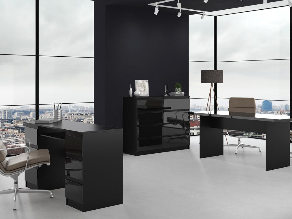 KOMODA MALWA M8 120 - CZARNY POŁYSK