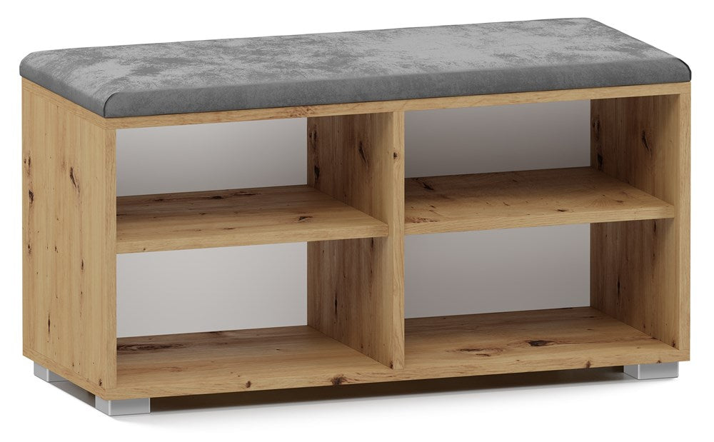 SZAFKA NA BUTY SIEDZISKO OPAL 4P DĄB ARTISAN