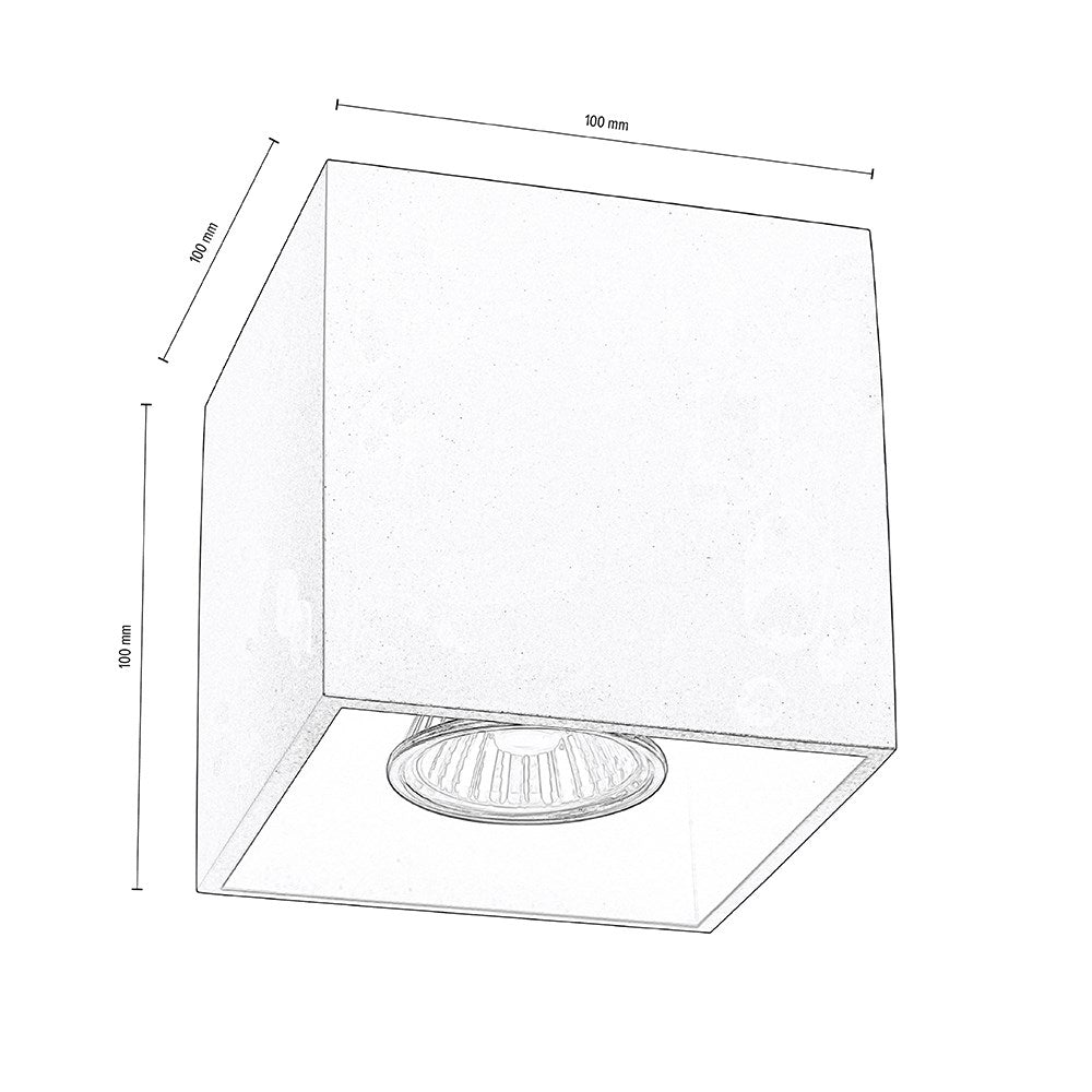 Nicold Lampa Sufitowa 1xGU10 Max.35W Biały