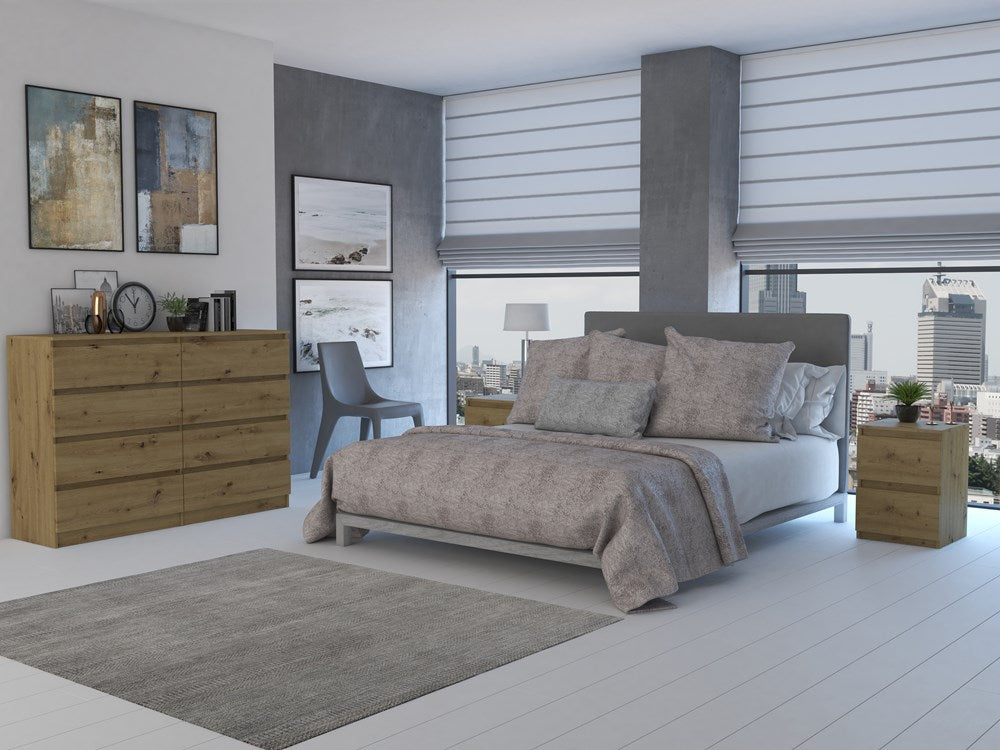 KOMODA MALWA M8 140 - DĄB ARTISAN