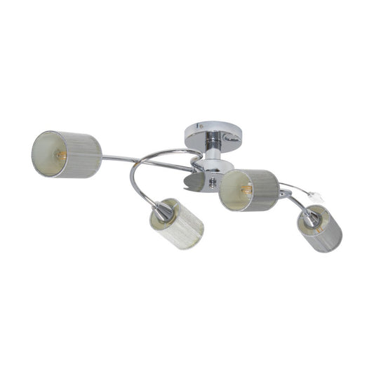 Marbella Lampa Sufitowa 4xE14 Max.9W Chrom/Srebrny