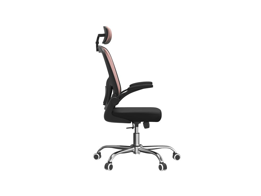 FOTEL OBROTOWY DORY - RÓŻOWY