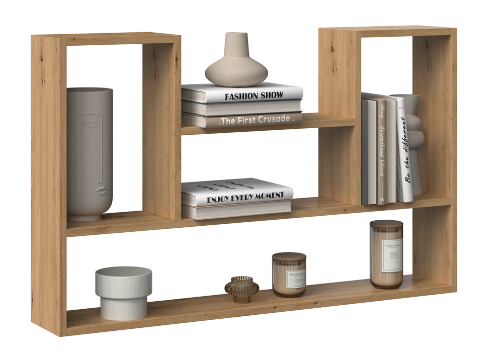 REGAŁ WISZĄCY BILBAO 4P DĄB ARTISAN