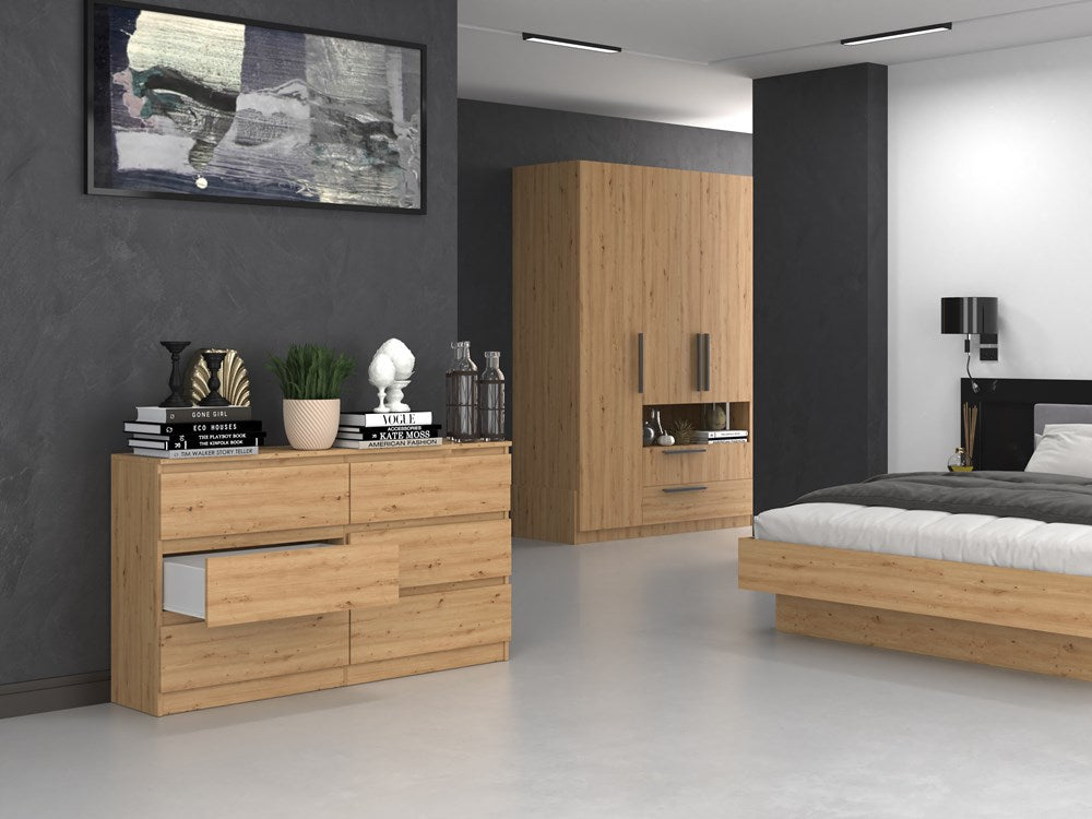 KOMODA MALWA M6 140 - DĄB ARTISAN