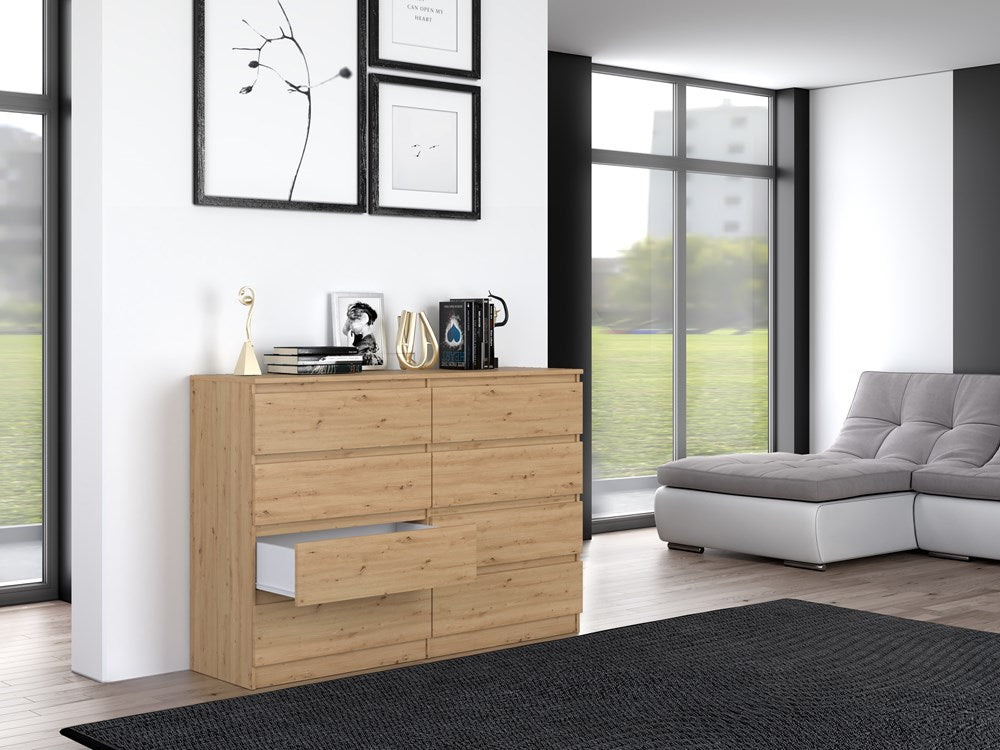 KOMODA MALWA M8 140 - DĄB ARTISAN