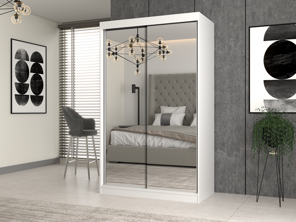 SZAFA IGA 120 Z 2 LUSTRAMI - BIEL