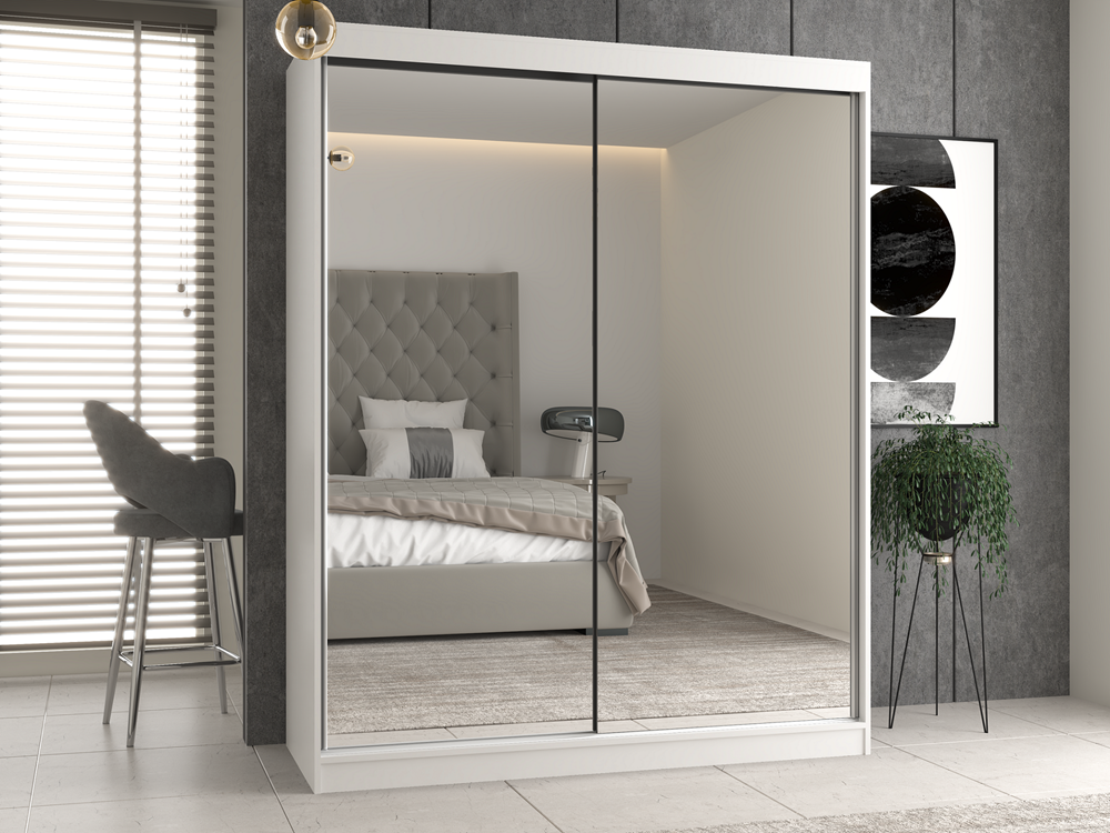 SZAFA IGA 160 Z 2 LUSTRAMI - BIEL