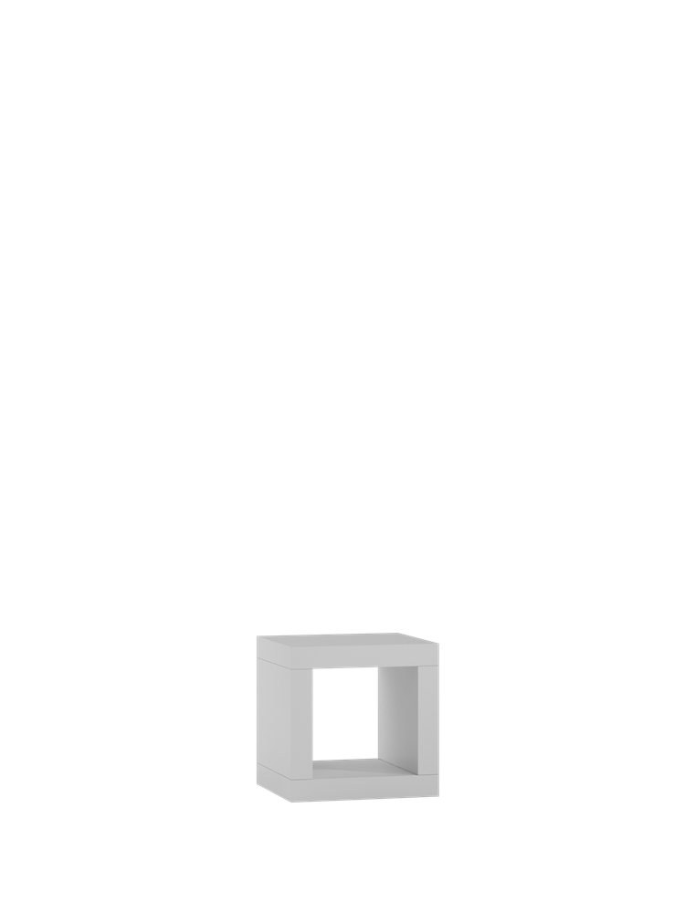 STOLIK NOCNY / REGAŁ KALAX 1x1 - BIEL