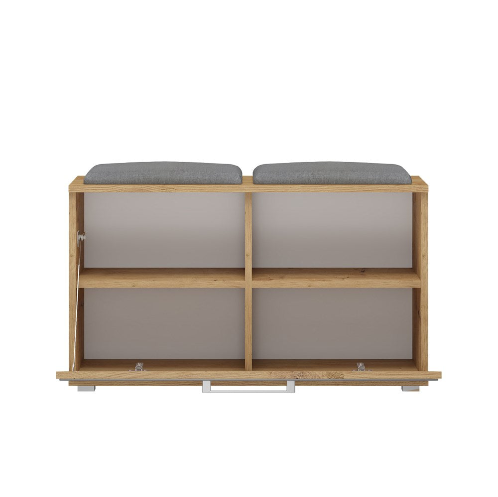 SZAFKA NA BUTY SIEDZISKO SCHOWEK OPAL DĄB ARTISAN