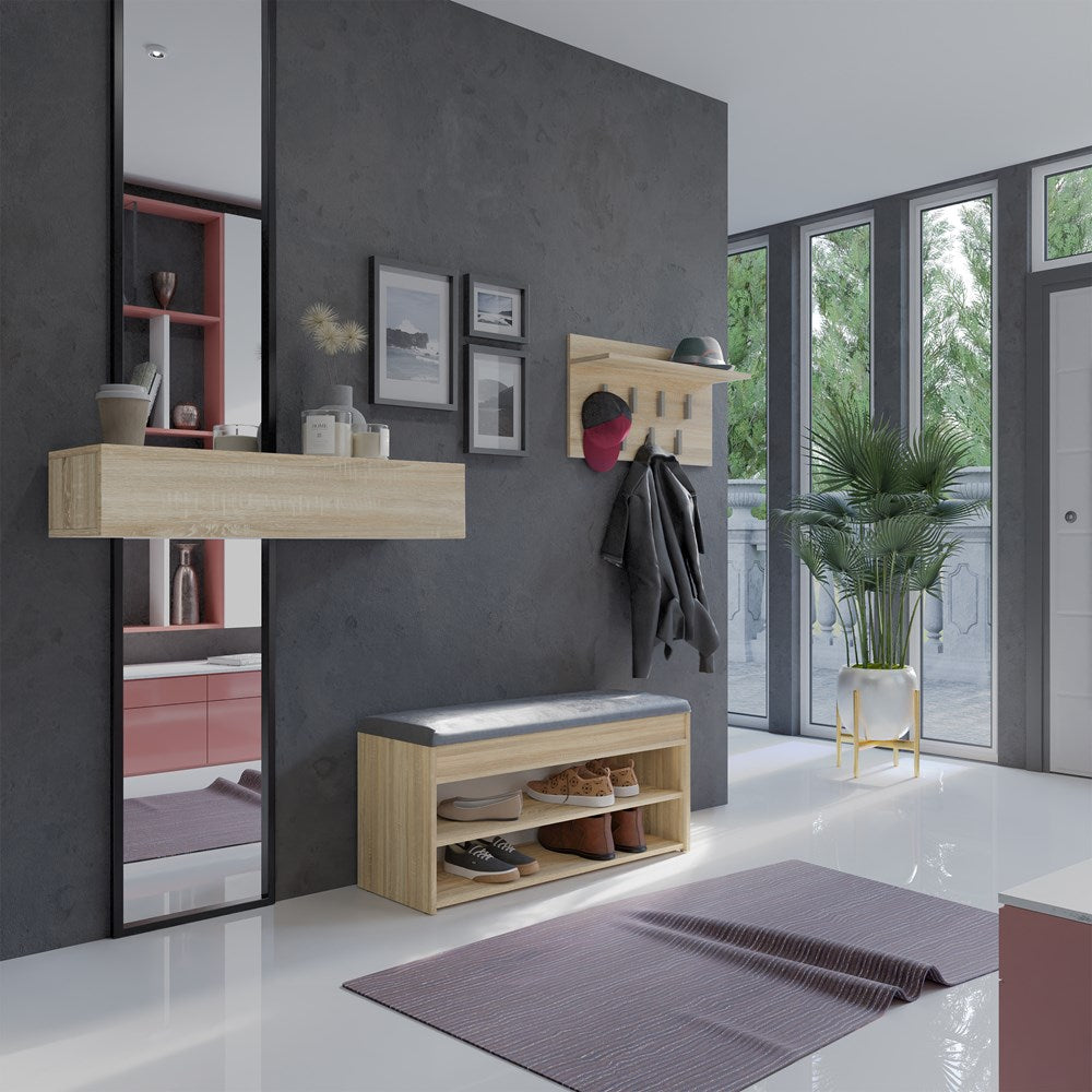 SZAFKA NA BUTY PARMA 2P SIEDZISKO SCHOWEK DĄB SONOMA