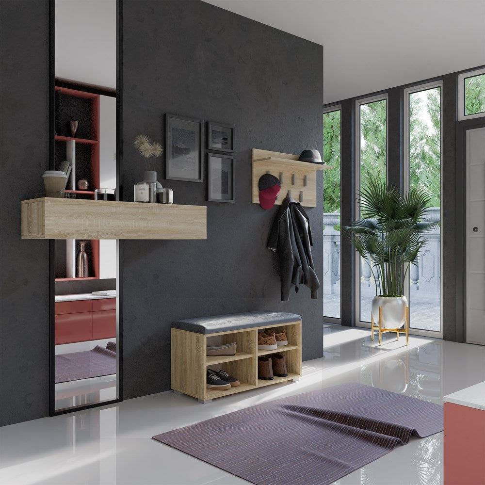 SZAFKA NA BUTY SIEDZISKO OPAL 4P DĄB SONOMA