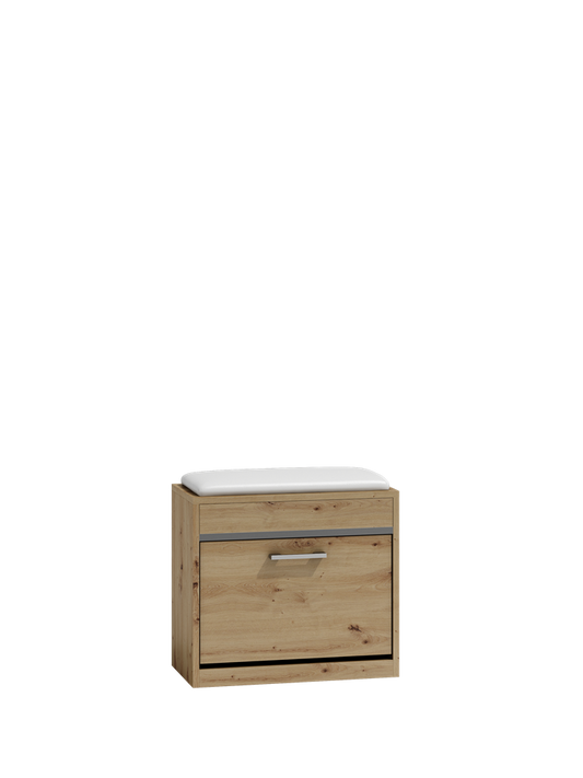 SZAFKA BUTY SIEDZISKO SCHOWEK MILANO DĄB ARTISAN