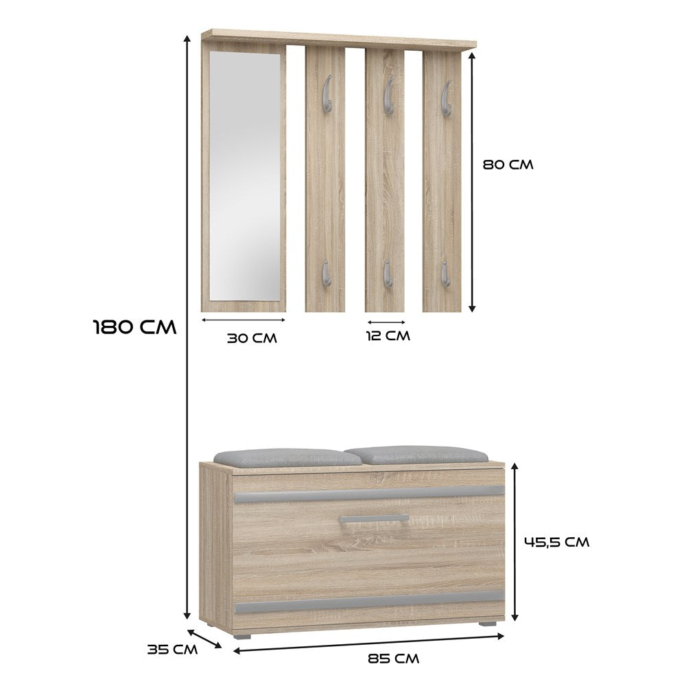 GARDEROBA OPAL  - DĄB SONOMA