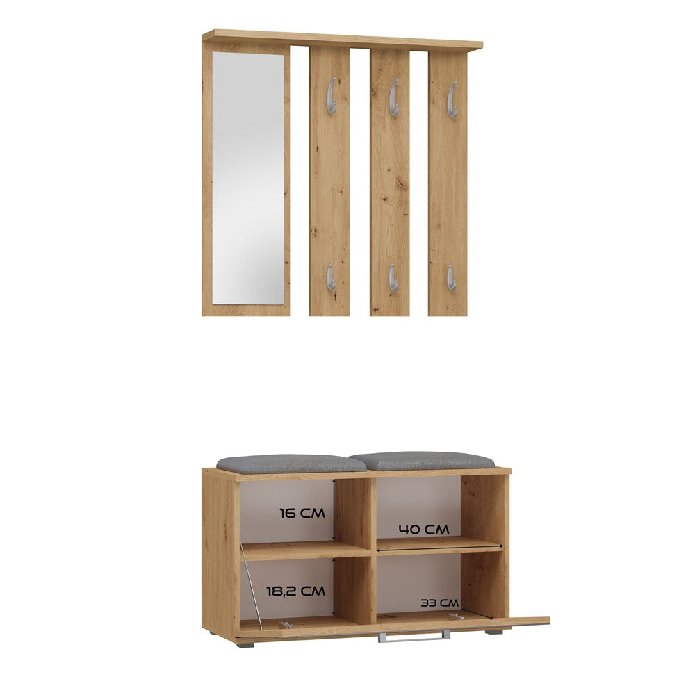 GARDEROBA OPAL II - DĄB ARTISAN